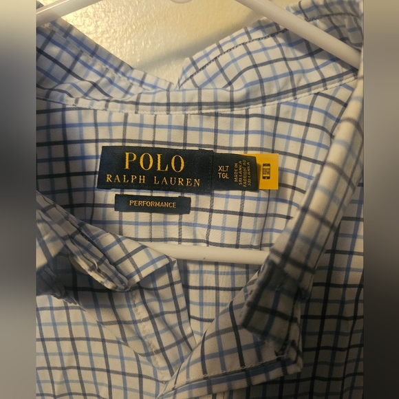 Polo by Ralph Lauren Blue Checkered Men's Shirt - Picture 3 of 3